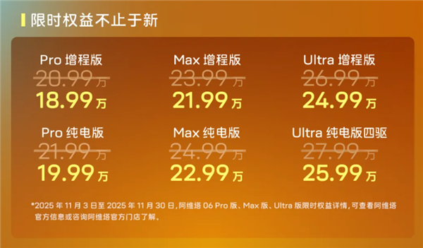 标配华为192线激光雷达！阿维塔06 Elite版上市：20.49万起